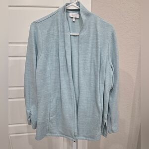 TALBOTS LOUNGE WOMEN'S OPEN CARDIGAN SWEATER SIZE XL